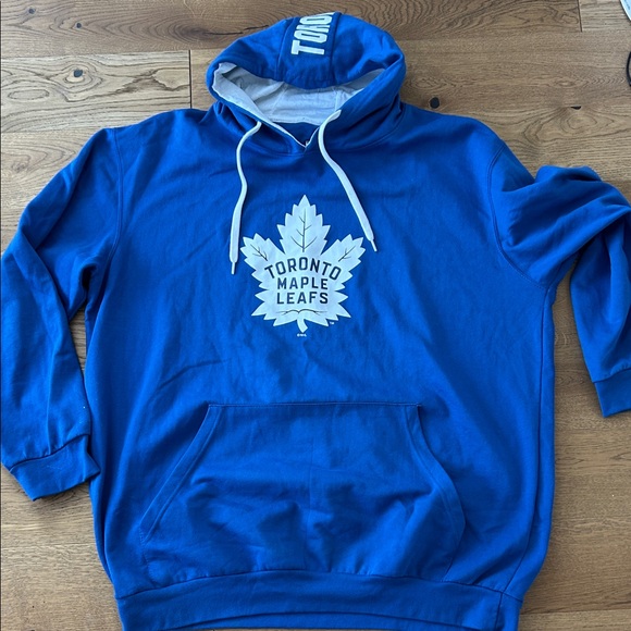 Toronto Maple Leafs Blue Hoodie Mens 2XL - Picture 4 of 8